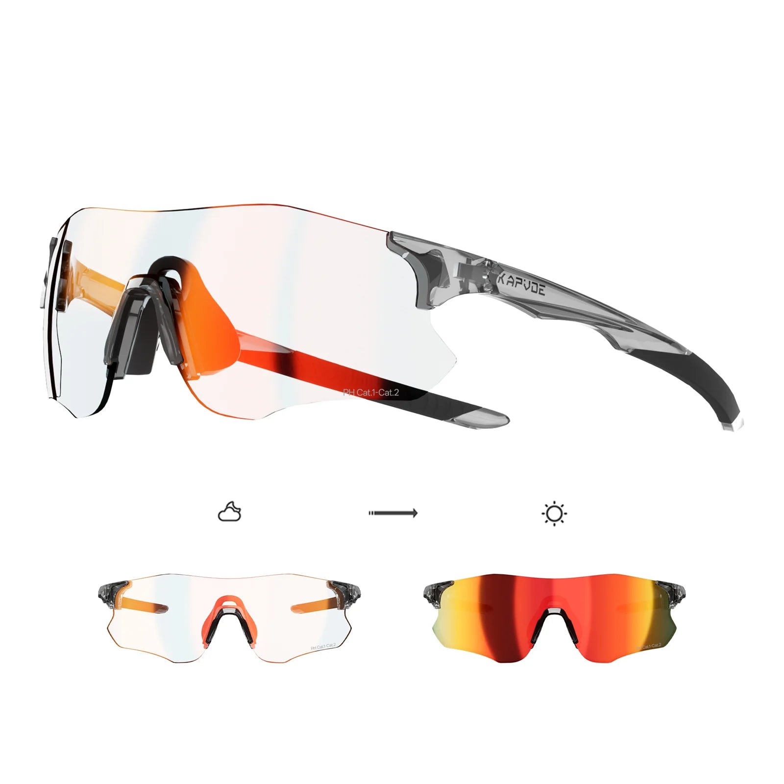 KAPVOE K1129 Photochromic Sunglasses for Running – Kapvoe Sport