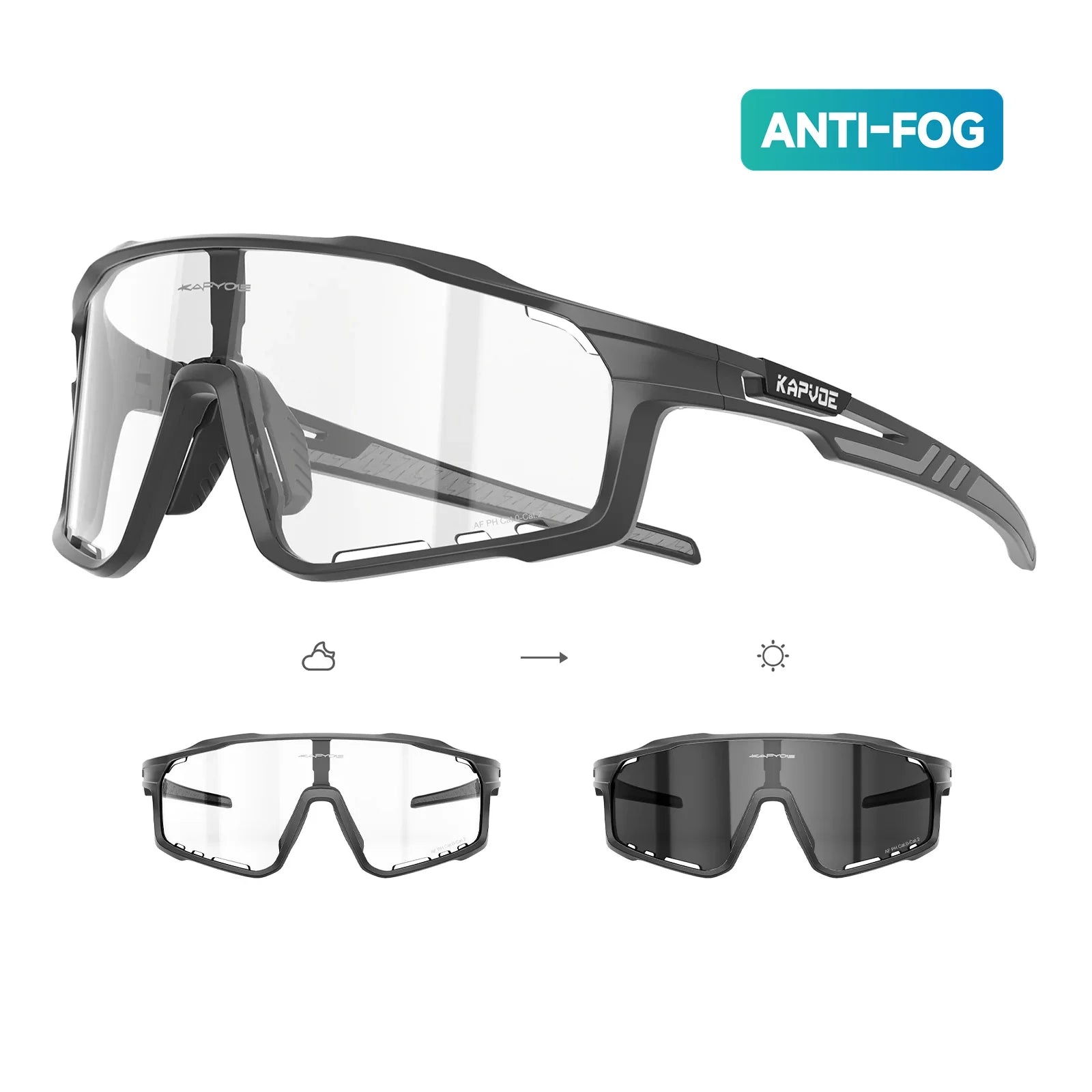 Kapvoe X76 Anti-Fog Photochromic Sunglasses – Kapvoe Sport