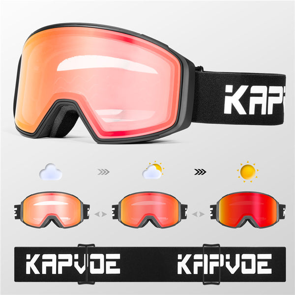 Lente magnética de las gafas fotocromáticas del esquí de REVO K0176