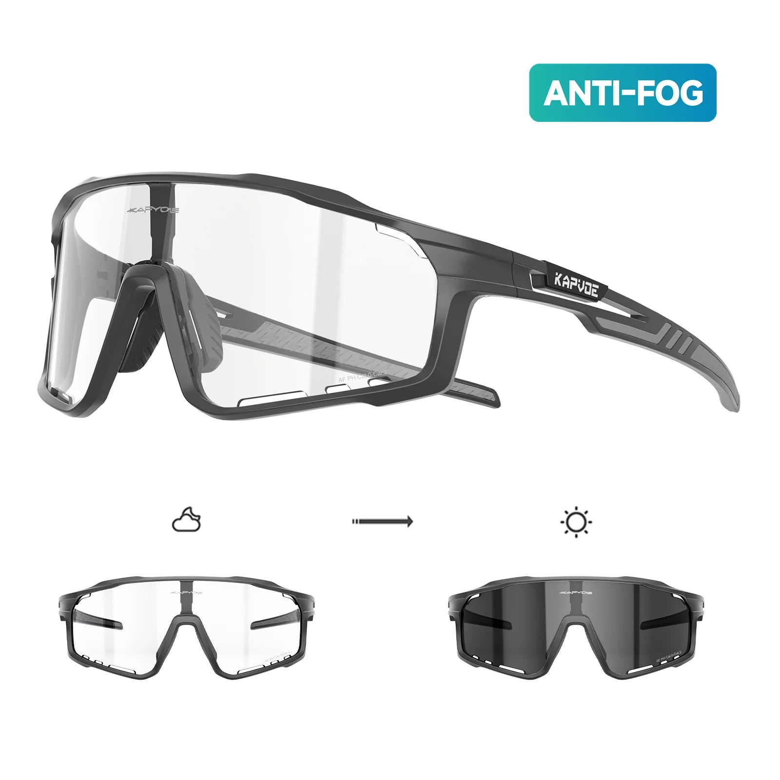Kapvoe X76 Anti-Fog Photochromic Sunglasses – Kapvoe Sport