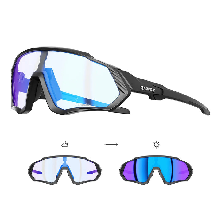 KAPVOE K9408 Red & Blue Photochromic Sunglasses – Kapvoe Sport