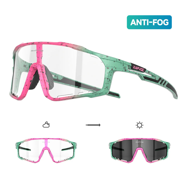 OBJ WATER X ve. チタンフレーム Kapvoe X76 Anti-Fog Photochromic Sunglasses – Kapvoe Sport