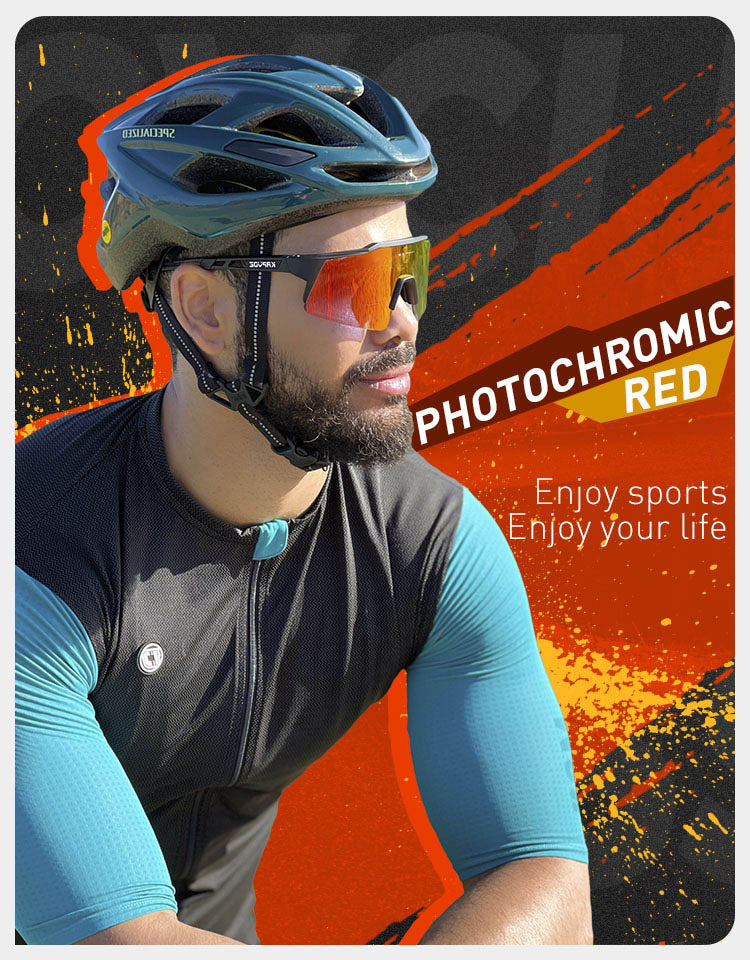 Photochromic Glasses Clear Mountain Bike Glasses Heatwave