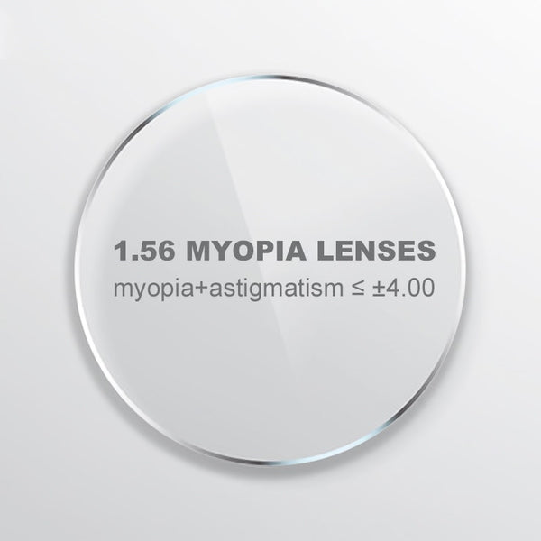 Lentille optique asphérique Lentille de prescription myopique personnalisée 1.56-1.74