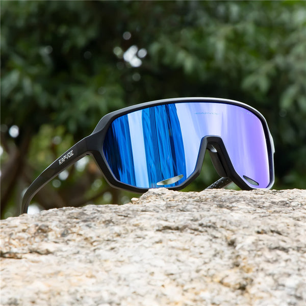 Kapvoe X63 Farbintegrierte Sportbrille mit polarisierter Funktion und einteiliger Linse